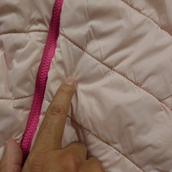 Eddie Bauer Reversible Hooded Puffer Jacket Kids’ Large (14/16) Pink - Picture 10 of 14